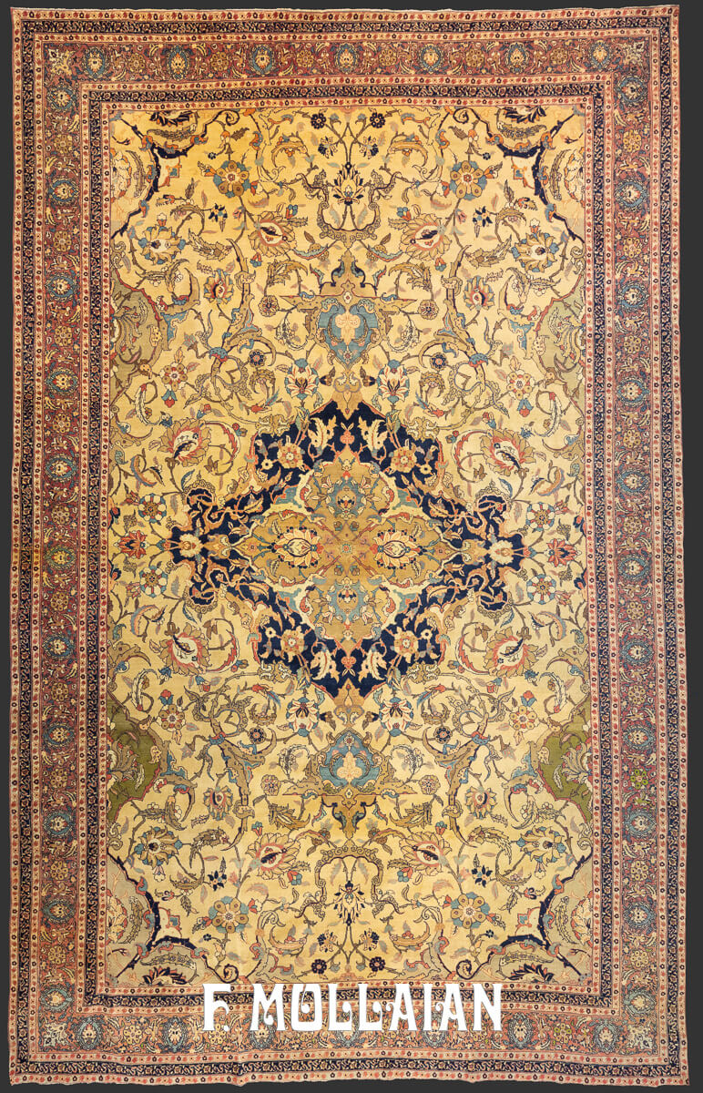 Tabriz Rug Beige Field n°:939640